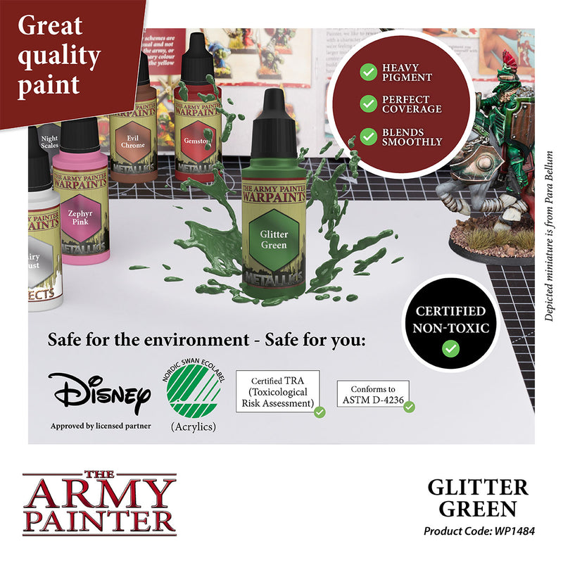 Metallics Warpaints - Glitter Green (The Army Painter) (WP1484)