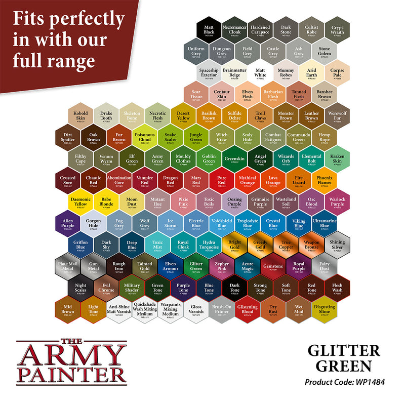 Metallics Warpaints - Glitter Green (The Army Painter) (WP1484)