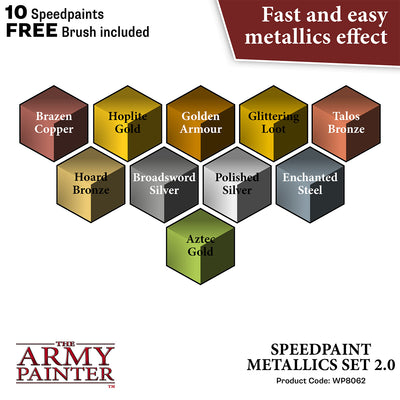 Speedpaint Metallics Set 2.0 (The Army Painter) (WP8062)