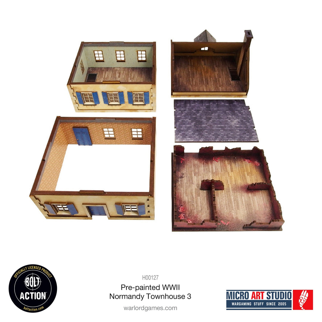 WW2 Normandy Townhouse 3 [28mm/1:56] (Micro Art Studio)