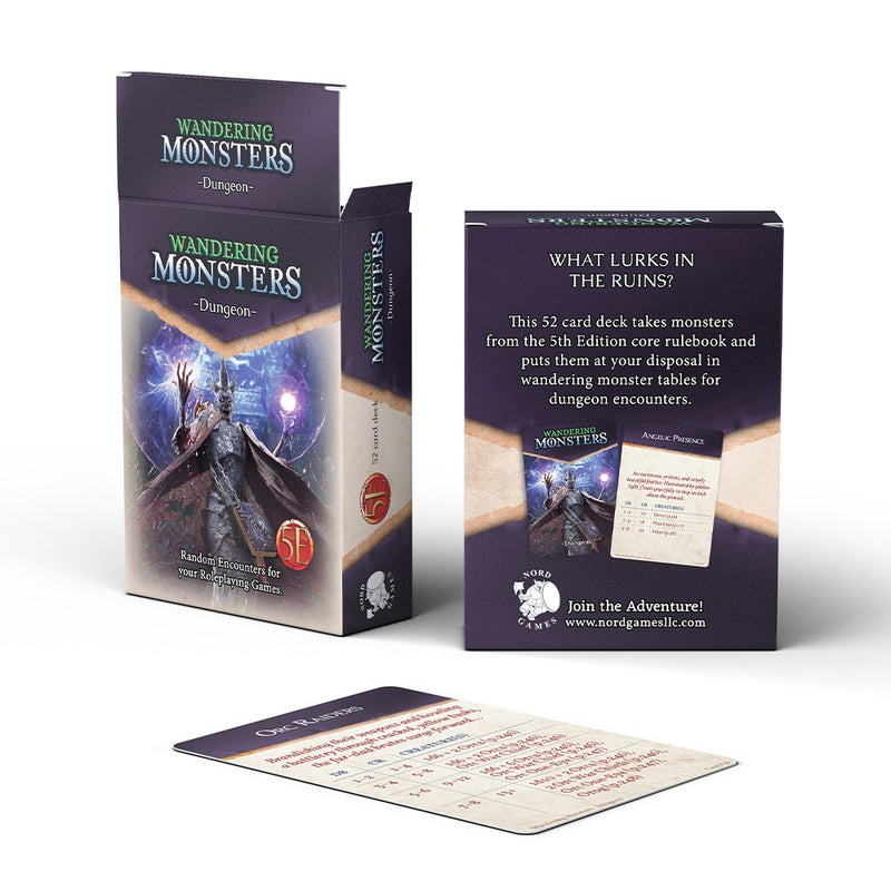Wandering Monsters Deck: Dungeon (5E)