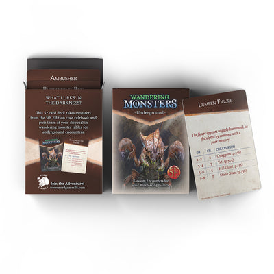 Wandering Monsters Deck: Underground (5E)