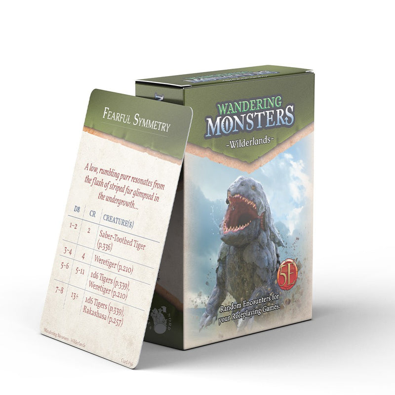Wandering Monsters Deck: Wilderlands (5E)