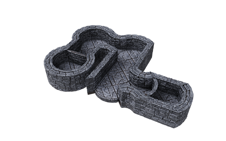 WarLock Tiles: Expansion Pack - 1 in. Dungeon Angles & Curves