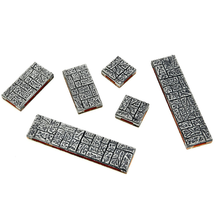 WarLock Tiles: Expansion Pack - 1 in. Town & Village Straight Walls
