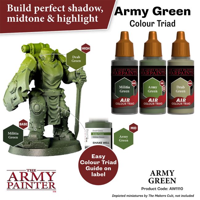 Warpaints Air: Army Green (The Army Painter) (AW1110) (38)
