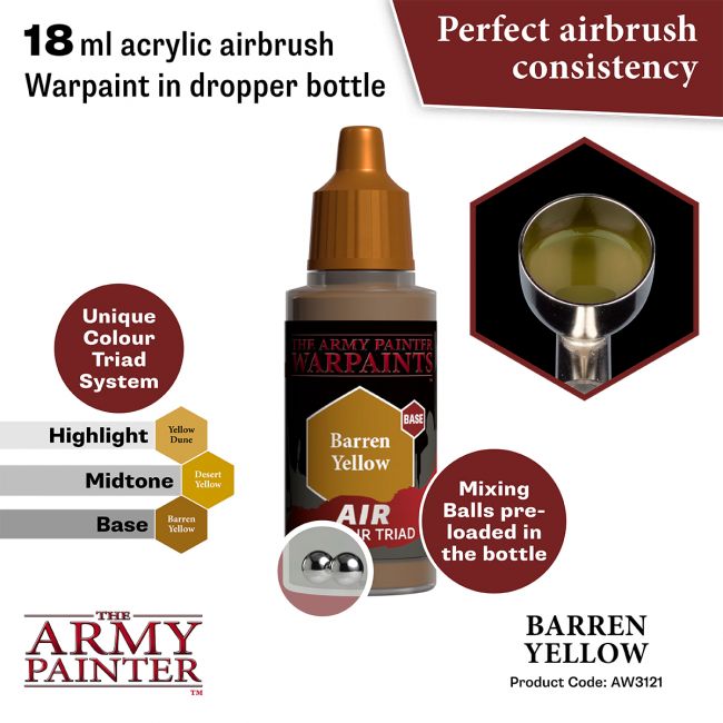 Warpaints Air: Barren Yellow (The Army Painter) (AW3121) (70)