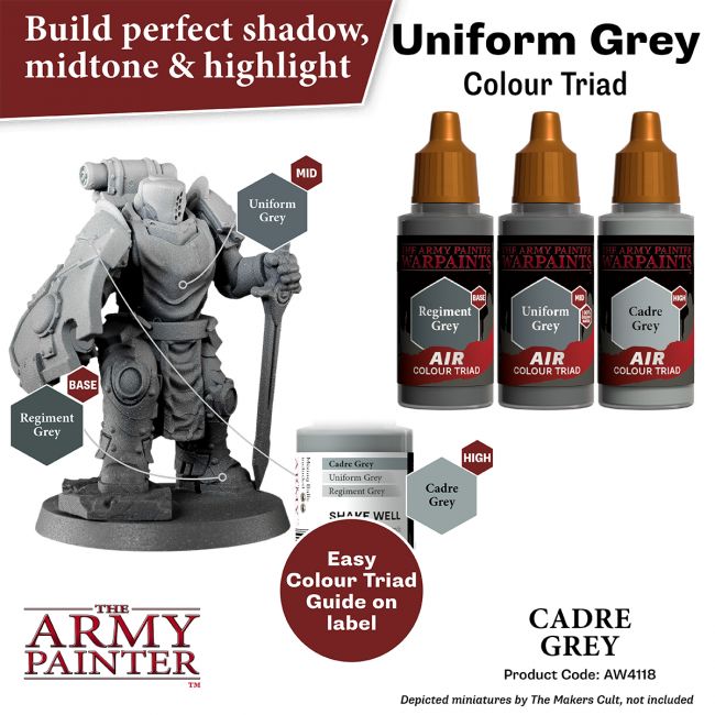 Warpaints Air: Cadre Grey (The Army Painter) (AW4118) (6)