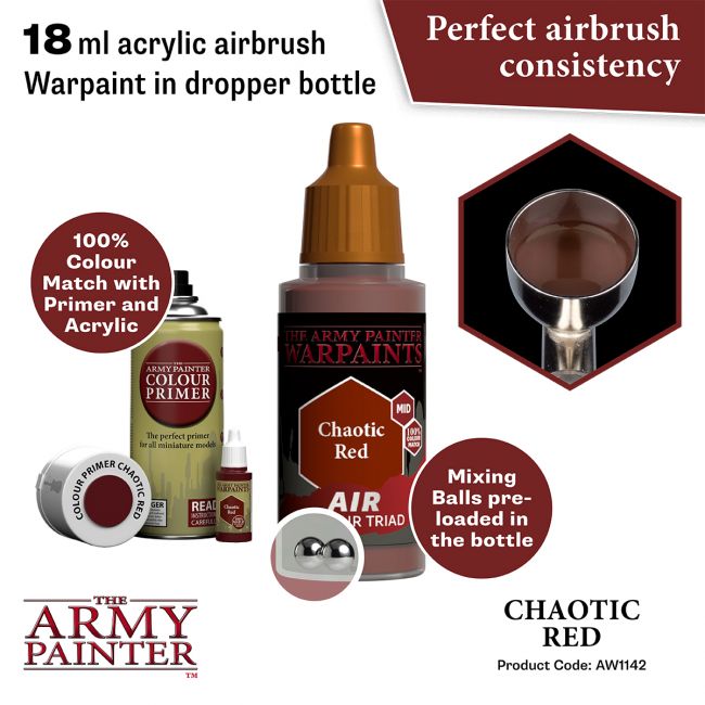 Warpaints Air: Chaotic Red (The Army Painter) (AW1142) (56)