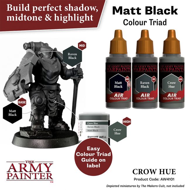 Warpaints Air: Crow Hue (The Army Painter) (AW4101) (3)