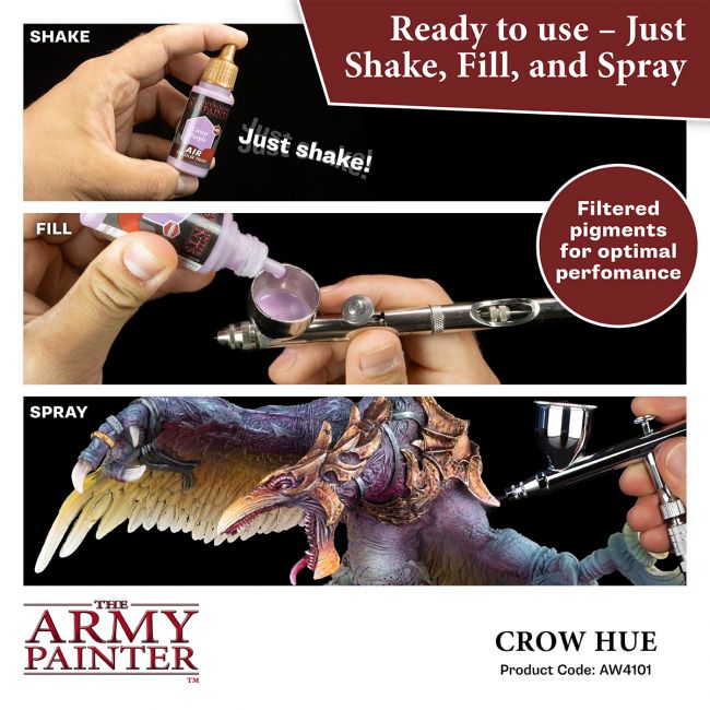 Warpaints Air: Crow Hue (The Army Painter) (AW4101) (3)