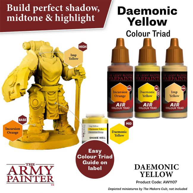 Warpaints Air: Daemonic Yellow (The Army Painter) (AW1107) (68)