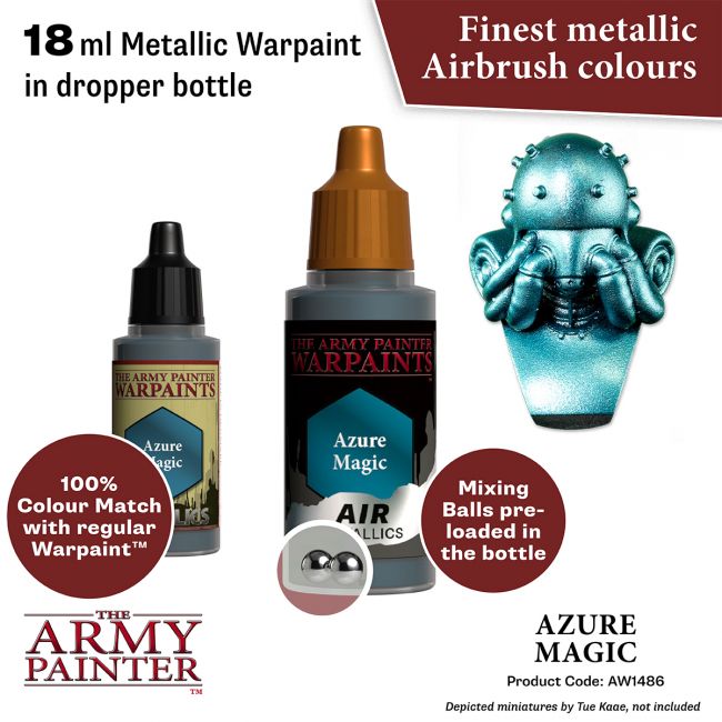 Warpaints Air Metallics: Azure Magic (The Army Painter) (AW1486) (112)