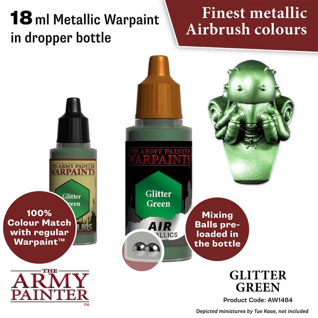 Warpaints Air Metallics: Glitter Green (The Army Painter) (AW1484) (113)