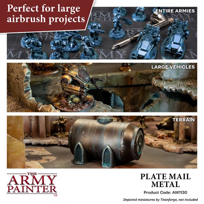 Warpaints Air Metallics: Plate Mail Metal (The Army Painter) (AW1130) (124)