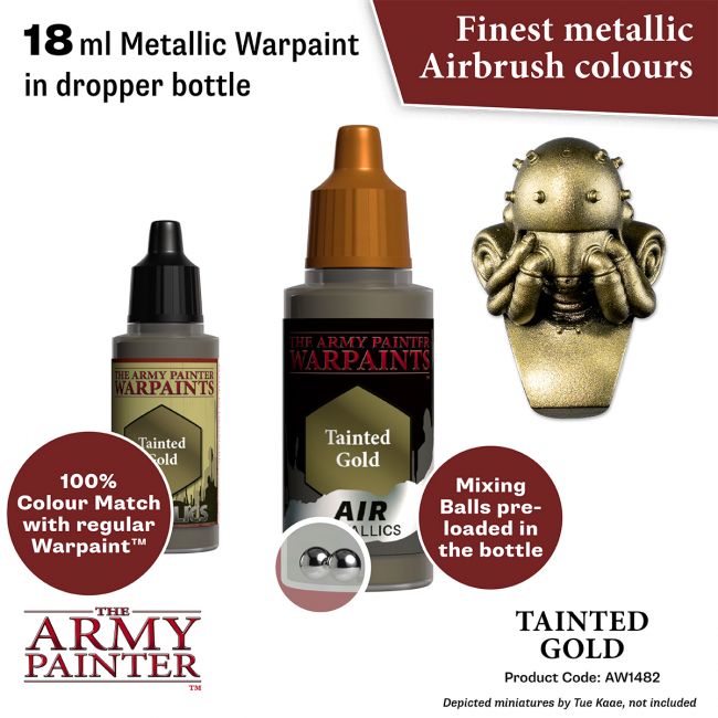 Warpaints Air Metallics: Tainted Gold (The Army Painter) (AW1482) (120)