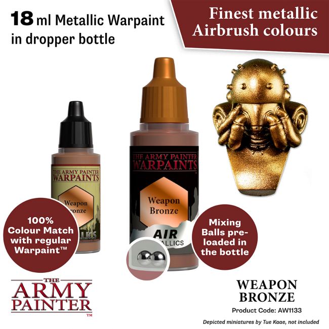 Warpaints Air Metallics: Weapon Bronze (The Army Painter) (AW1133) (119)