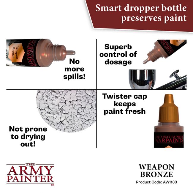 Warpaints Air Metallics: Weapon Bronze (The Army Painter) (AW1133) (119)