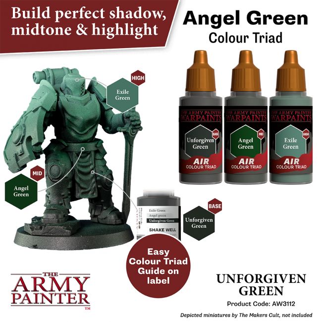 Warpaints Air: Unforgiven Green (The Army Painter) (AW3112) (19)