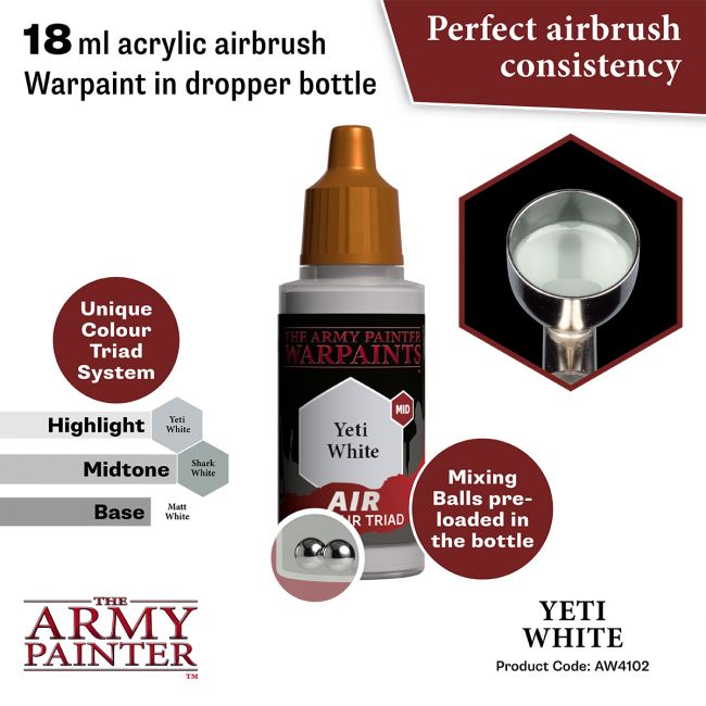 Warpaints Air: Yeti White (The Army Painter) (AW4102) (8)