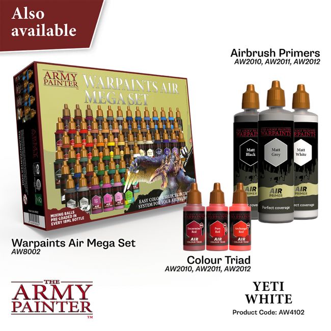 Warpaints Air: Yeti White (The Army Painter) (AW4102) (8)