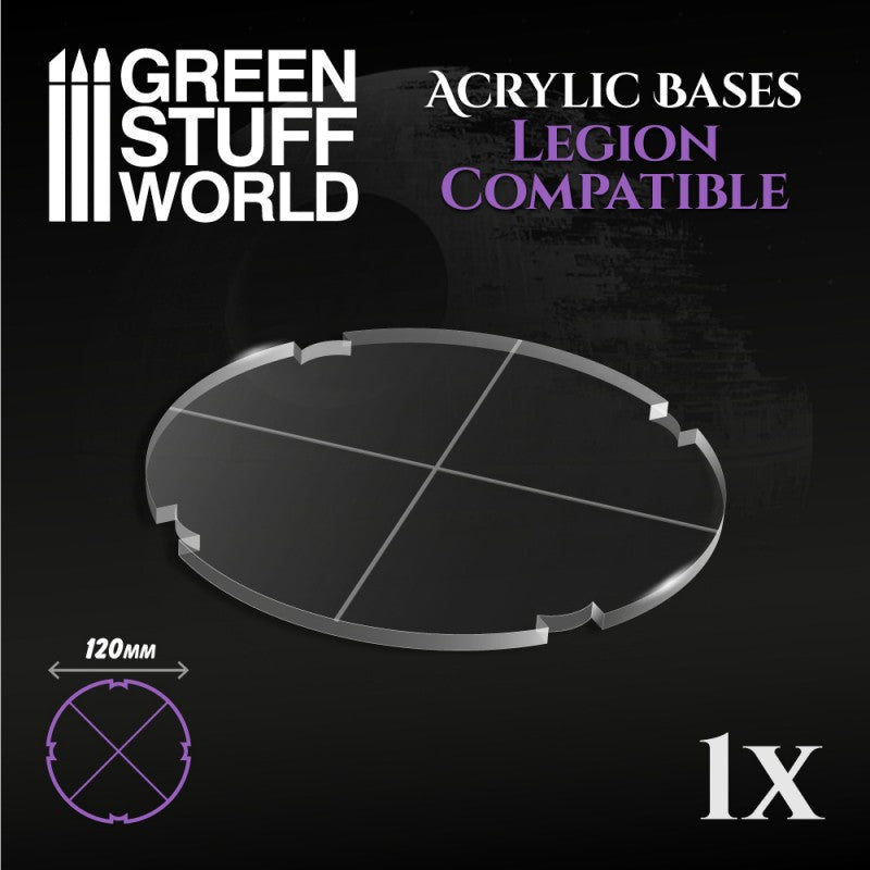 Acrylic Bases - Round 120 mm (Legion) (Green Stuff World)