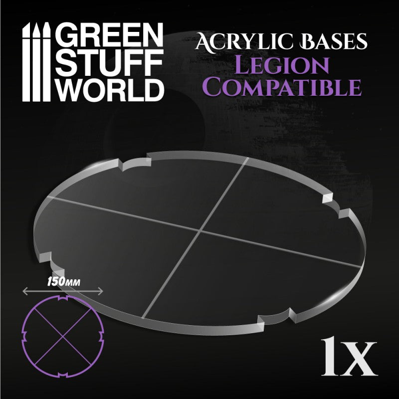 Acrylic Bases - Round 150 mm (Legion) (Green Stuff World)