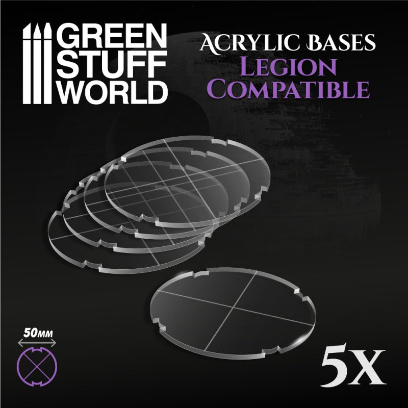 Acrylic Bases - Round 50 mm (Legion) (Green Stuff World)