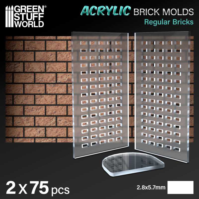 Acrylic molds - Bricks (Green Stuff World)