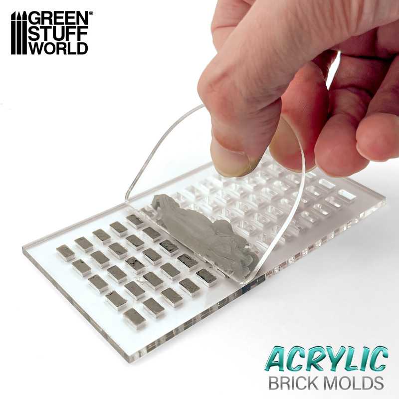 Acrylic molds - H Shaped Paver (Green Stuff World)