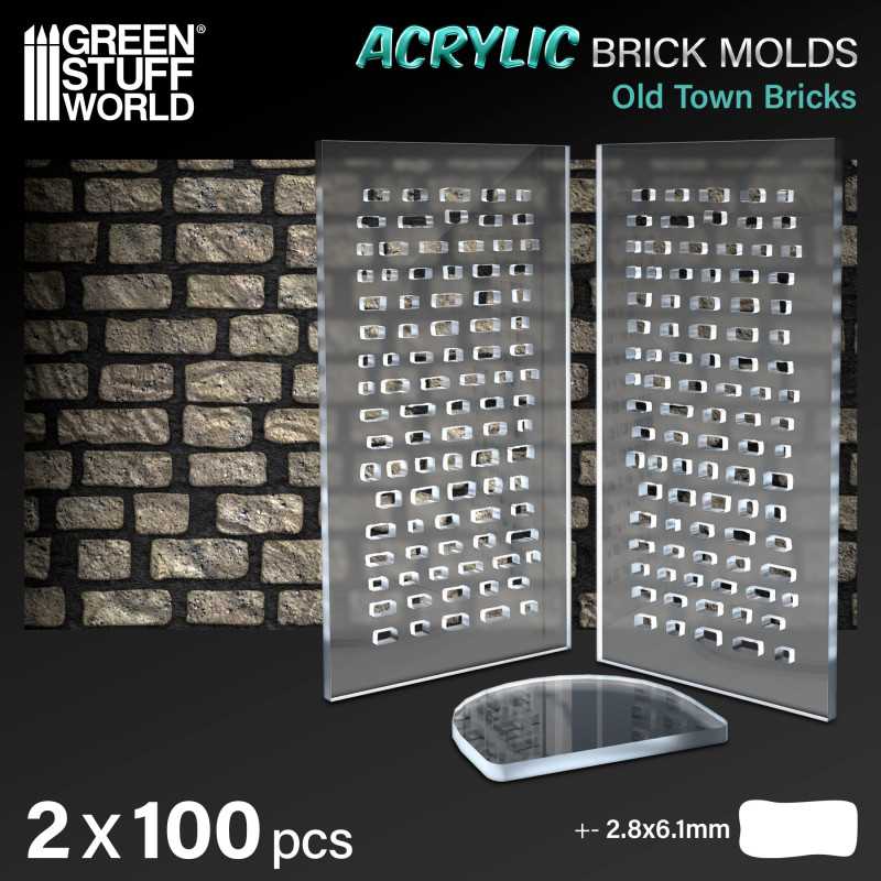 Acrylic molds - Old Bricks (Green Stuff World)