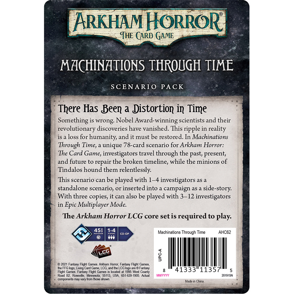 Arkham Horror: The Card Game - Machinations through Time Scenario Pack