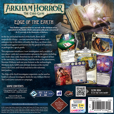 Arkham Horror: The Card Game - Edge of the Earth Investigator Expansion