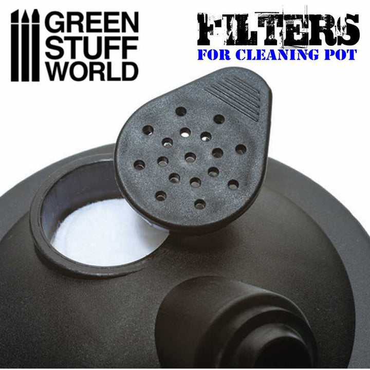 Airbrush Cleaning Pot Filters (Green Stuff World)