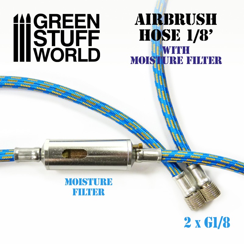 Airbrush Fabric Hose with Humidity Filter (Green Stuff World)