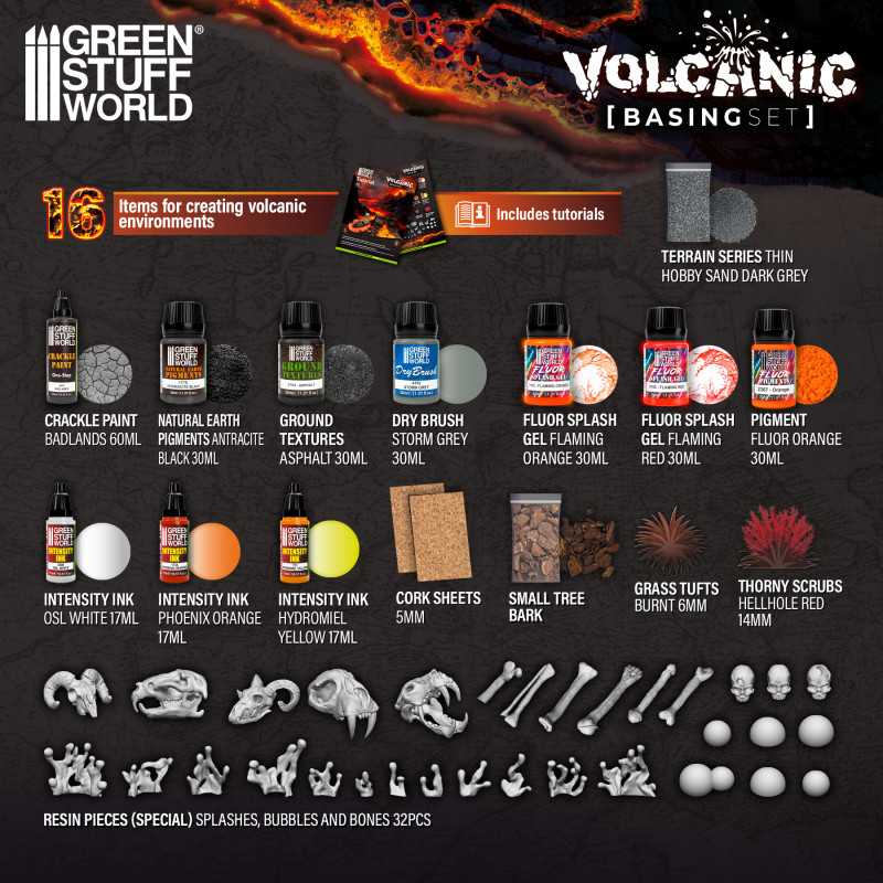 Basing Sets - Volcanic (Green Stuff World)