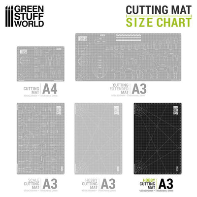 BLACK Cutting Mat A3 (Green Stuff World)