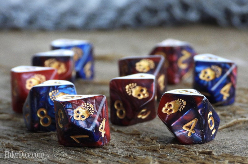 Elder Dice: Mark of the Necronomicon - Blood and Magick d10 Set