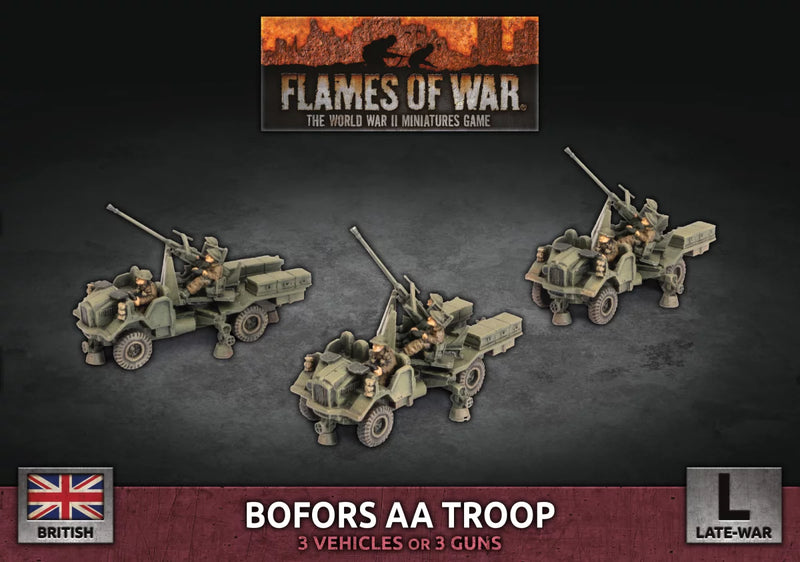 Flames of War: Bofors AA Troop (3x) (BBX74)