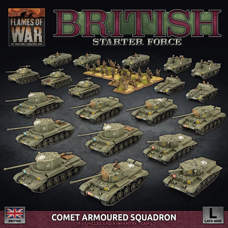Flames of War: British Comet Armoured Squadron (Plastic) (BRAB14)