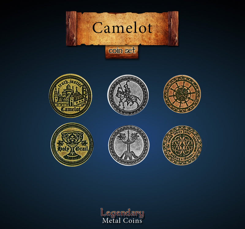 Legendary Metal Coins - Camelot Coin Set (Drawlab)