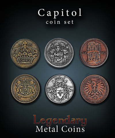 Legendary Metal Coins - Capitol Set (Drawlab)