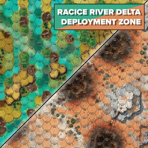 BattleTech: BattleMat Tukayyid - Racice River Delta/Deployment Zone