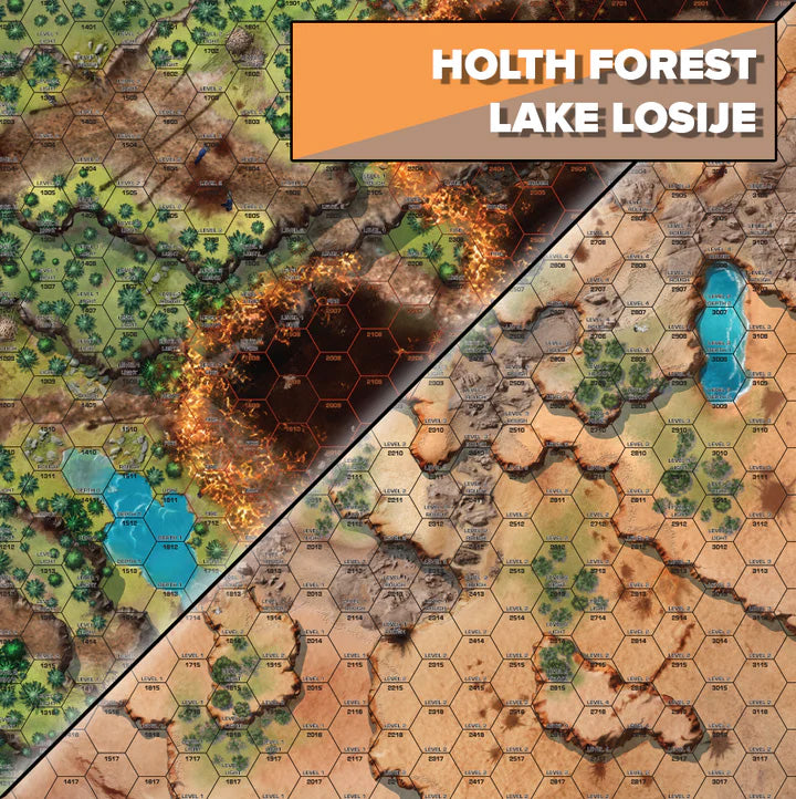 BattleTech: BattleMat Tukayyid - Holth Forest/Lake Losije