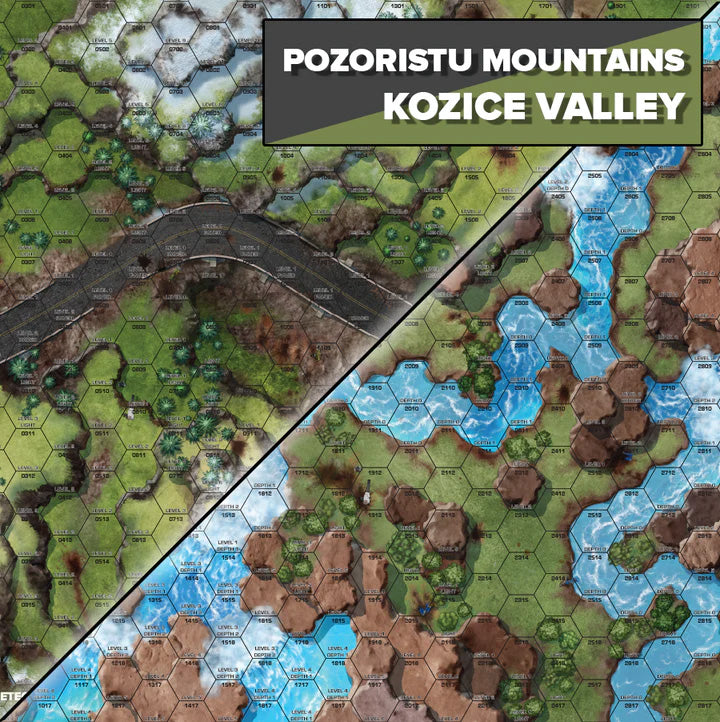 BattleTech: BattleMat Tukayyid - Pozoristu Mountains/Kozice Valley