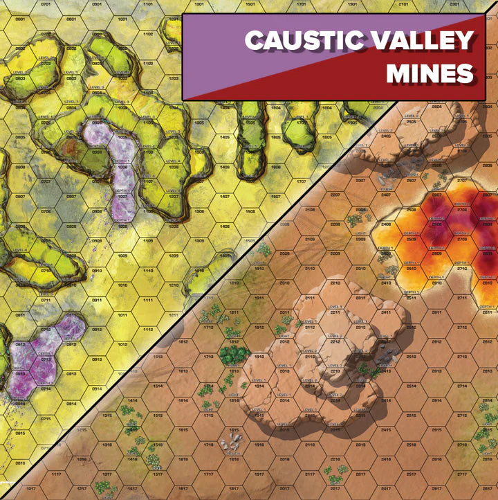 BattleTech: BattleMat Alien Worlds - Caustic Valley/Mines
