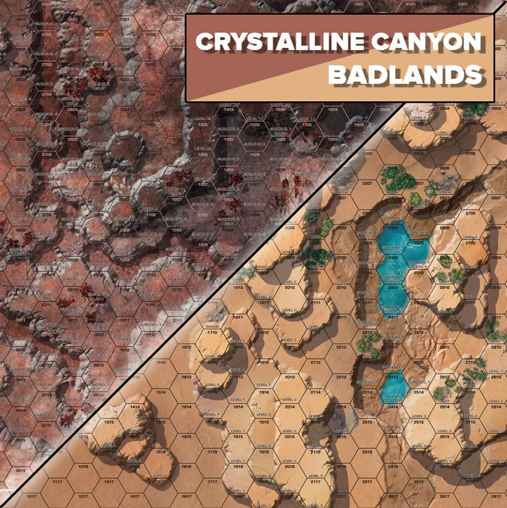 BattleTech: BattleMat Alien Worlds Crystalline Canyon/Badlands