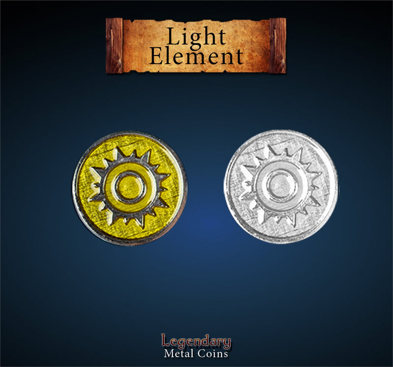 Legendary Metal Coins - Elements Metal Coin Set: Light (Drawlab)