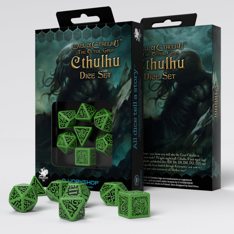 Call Of Cthulhu - The Outer Gods Cthulhu Dice Set (7) (Q-Workshop) (SCTC16)