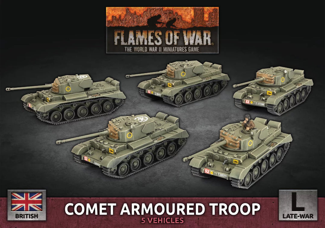 Flames of War: Comet Platoon (5x Plastic) (BBX71)